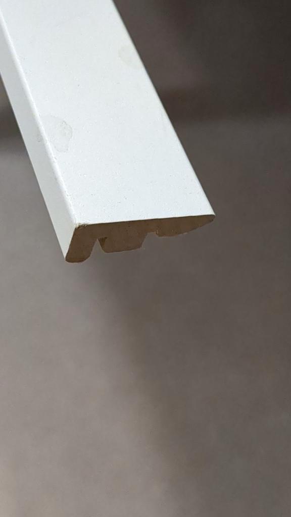 13x PARADOR clickboard 2-delig afwerklijst fijne struct. wit, Doe-het-zelf en Bouw, Plinten en Afwerking, Nieuw, Ophalen