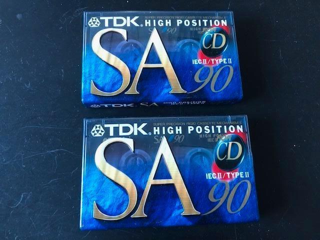 Nieuwe TDK SA-90 cassettebandjes, Cd's en Dvd's, Cassettebandjes, Nieuw in verpakking, 2 t/m 25 bandjes, Verzenden