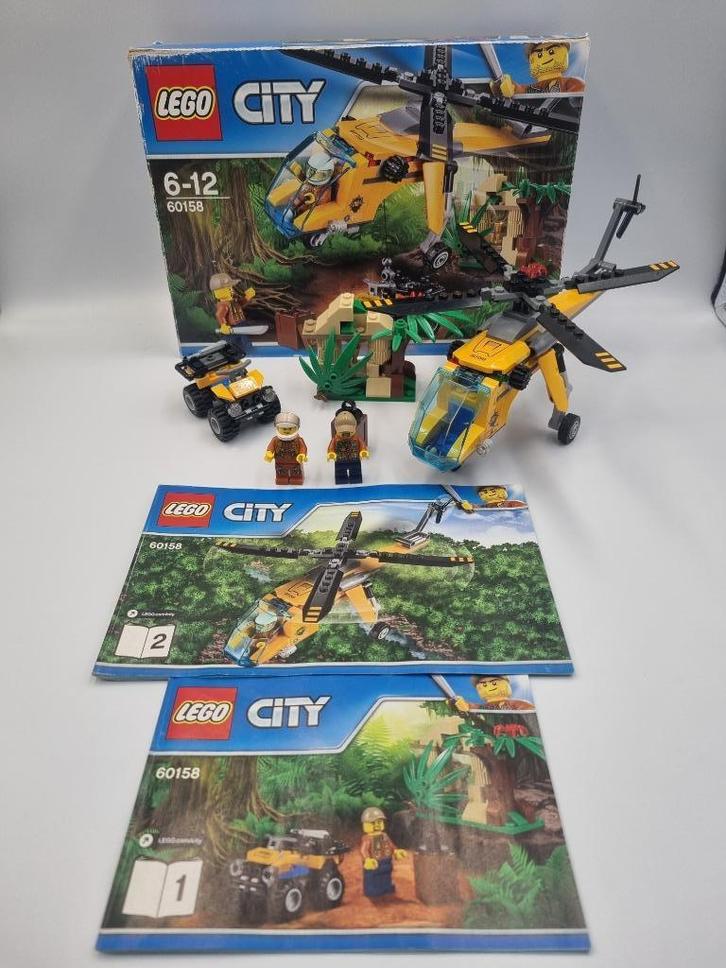 Lego City 60158 Jungle Cargo Helicopter, Kinderen en Baby's, Speelgoed | Duplo en Lego, Zo goed als nieuw, Lego, Complete set
