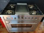 Boretti Fornuis 90x60 cm – RVS – Gasoven butaan/propaan, Ophalen of Verzenden, Zo goed als nieuw