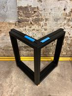 Tafel poten staal zwart, Huis en Inrichting, Ophalen, Zo goed als nieuw, Ovaal, Tafelblad