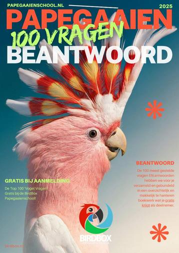 Papegaai opvoeden? 100 antwoorden voor een gelukkige vogel beschikbaar voor biedingen
