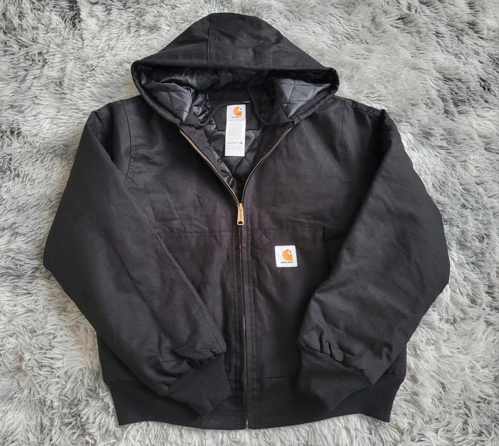 Carhartt Active Jacket Herwerkte jas - Maat L - Nieuwstaat, Kleding | Heren, Jassen | Winter, Zwart, Ophalen of Verzenden