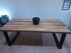 Bruin/zwarte eettafel - 78x220x100 cm, Ophalen