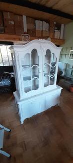 Buffet blanc vitré, Huis en Inrichting, Kasten | Buffetkasten, Ophalen, Gebruikt