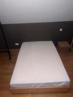 Ikea 2 persoons bed 140 x 200 cm, Ophalen, Zwart, Tweepersoons, 140 cm