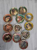 12 vintage glasonderleggers/ 12 sous-verres vintage, Ophalen, Zo goed als nieuw