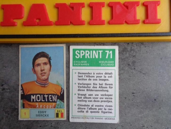 PANINI STICKER MERCKX EDDY WIELRENNEN  SPRINT 71 REEKS beste, Hobby en Vrije tijd, Stickers en Plaatjes, Sticker, Ophalen of Verzenden