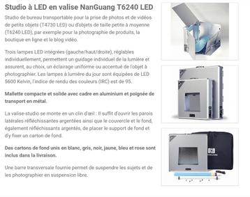 NEGEN! NanGuang T6240 LED LED fotostudio in koffer