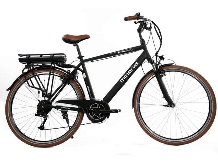 Minerva Elektrische herenfiets, Fietsen en Brommers, Elektrische fietsen, Zo goed als nieuw, Ophalen of Verzenden