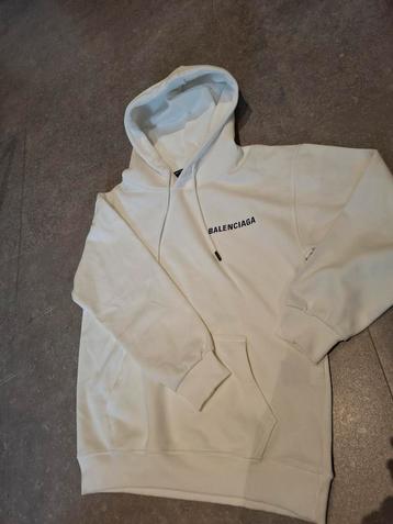Sweat à capuche Balenciaga, Comme neuf, Enlèvement, Blanc, Taille 48/50 (M)