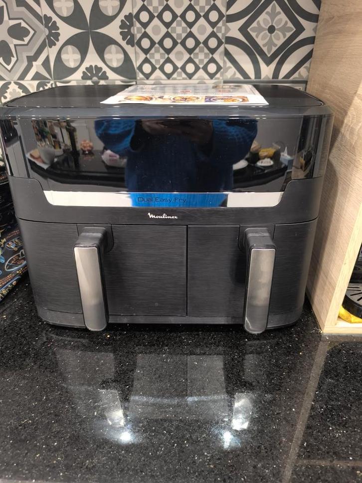 Moulinex Dual Easy Fry - Air Fryer XXL (11L) - Double Bac, Electroménager, Friteuses à air, Enlèvement ou Envoi
