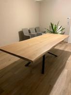 massief houten tafel, eettafel, boomstam/recht/ovaal/rond, Ophalen of Verzenden, Nieuw, Rechthoekig, Eikenhout