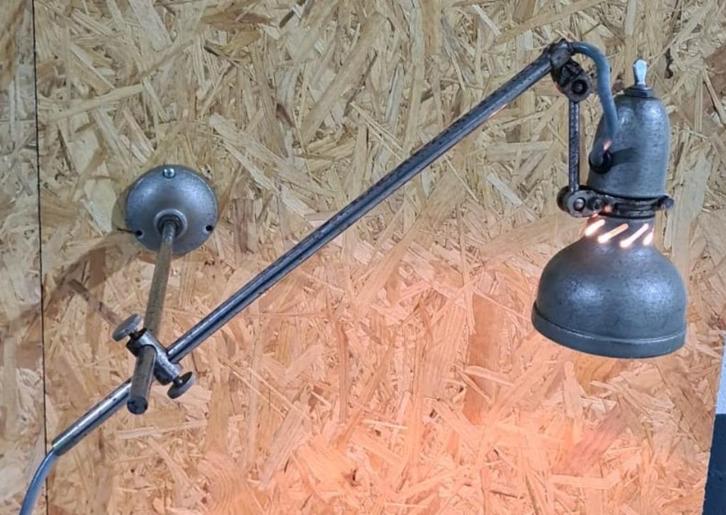 Lumina werkbanklampje, architectenlampje, jaren vijftig,, Antiek en Kunst, Antiek | Verlichting, Ophalen of Verzenden