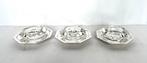 3 stuks Wiskemann verzilverde kristallen zoutvaatjes, Ophalen of Verzenden
