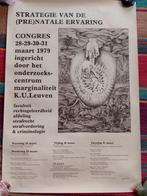 affiche strategie van de prenatale ervaring congres KUL 1979, Verzamelen, Posters, Ophalen of Verzenden, Gebruikt, Overige onderwerpen