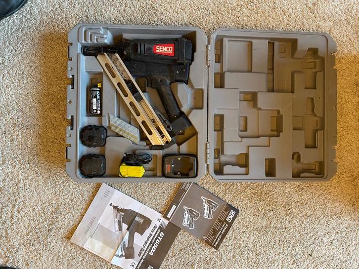 Senco GT65DA DA-Nagel afwerktacker op gas 32-64 mm, Doe-het-zelf en Bouw, Gereedschap | Handgereedschap, Zo goed als nieuw, Ophalen of Verzenden