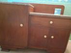 Meuble vintage , ancienne coiffeuse 2 tablettes en marb, Maison & Meubles, Enlèvement, Utilisé, Autres essences de bois, Vintage