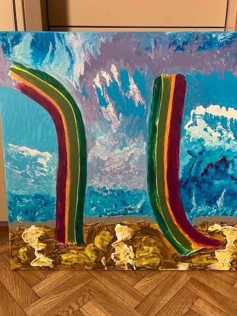 De poort van de eeuwigheid, Antiquités & Art, Art | Peinture | Abstraite, Enlèvement