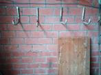 4 metalen muurhaken ophanghaken, Ophalen, Hout