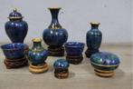 8 Vintage Chinese Cloisonné Vaasjes & Schaaltjes