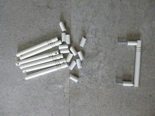 6x manche blanc (didheya) 9,6 cm, Bricolage & Construction, Serrurerie de bâtiment & Dispositif de fermeture, Utilisé, Loquet ou Poignée
