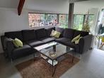 Salontafel met glazen blad, Huis en Inrichting, Tafels | Salontafels, Ophalen, Overige materialen, Gebruikt, 50 tot 100 cm