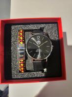 MONTRE ICE WATCH    RED  DEVILS AVEC BRACELET, Ophalen, Overige materialen, Leer, Polshorloge