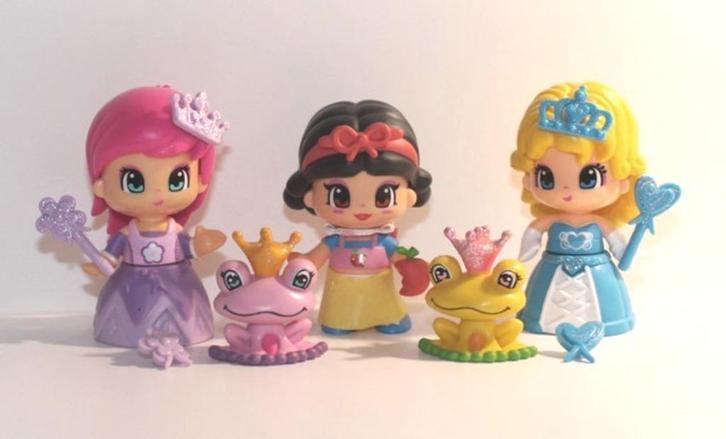 Set van 3 Pinypon Disney prinsessen, Kinderen en Baby's, Speelgoed | Poppen, Zo goed als nieuw, Overige typen, Ophalen of Verzenden