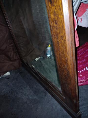 Miroir ancien de 1975 en chêne 1,30 x 0,75 beschikbaar voor biedingen