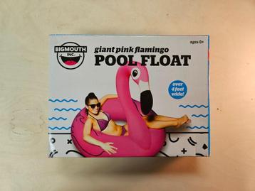 Pink Flamingo pool Float opblaas