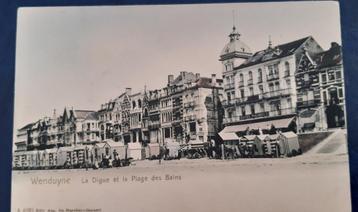 Carte postale colorée WENDUINE LA DIGUE ET PLAGE, Enlèvement ou Envoi