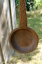 handgemaakte grote houten steelpan wanddecoratie, Antiek en Kunst, Ophalen of Verzenden