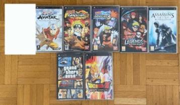 PSP-games om uit te kiezen (GTA, Naruto, Assassin's Creed..) beschikbaar voor biedingen