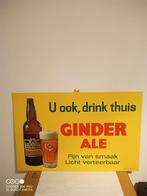 Oud kartonnen bier reclamebord Ginder Ale Martinas, Verzamelen, Merken en Reclamevoorwerpen, Reclamebord, Ophalen of Verzenden