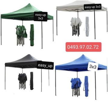 partytenten easy-up systeem 3x3m in verschillende kleuren beschikbaar voor biedingen