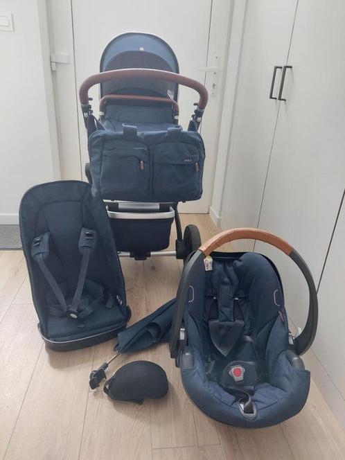 Joolz Day 3 Classic Blue kinderwagen 3-in-1 complete set, Kinderen en Baby's, Kinderwagens en Combinaties, Zo goed als nieuw, Kinderwagen