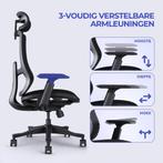ergonomische bureaustoel verstelbaar, Ophalen, Zwart, Nieuw, Bureaustoel