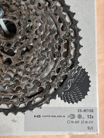 Shimano SLX CM-M7100 cassette 12 steeds (micro spline), Enlèvement ou Envoi, Utilisé