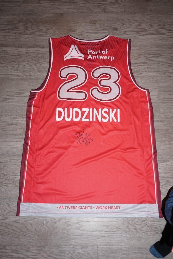 basketbal shirt van Dudzinski Antwerp giants - euromillions, Sport en Fitness, Basketbal, Ophalen of Verzenden