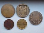 Lot bronzen medailles België , penningen, Postzegels en Munten, Ophalen of Verzenden, Brons