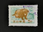 Noord Korea 1962 - wilde dieren - bruine beer, Postzegels en Munten, Ophalen of Verzenden, Dier of Natuur, Gestempeld
