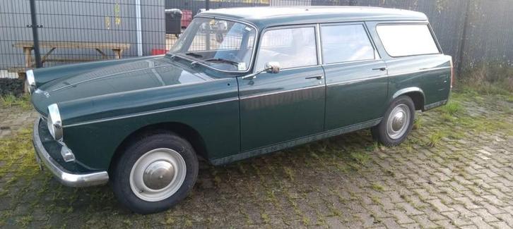 Mooie Peugeot 404 Break, Auto's, Oldtimers, Particulier, Trekhaak, Peugeot, Benzine, Break, 5 deurs, Handgeschakeld, Groen, Beige