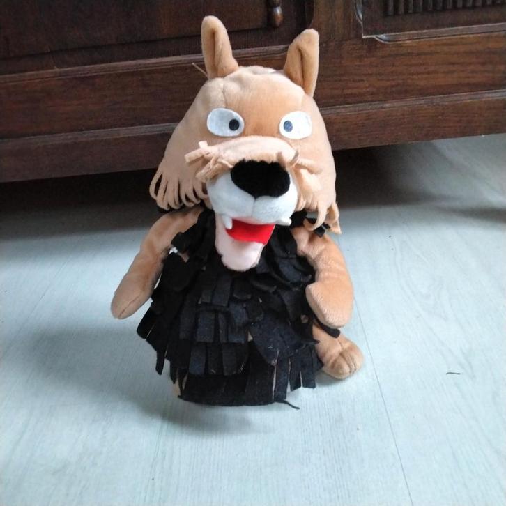 Bor de wolf fabeltjeskrant handpop, Kinderen en Baby's, Speelgoed | Knuffels en Pluche, Ophalen of Verzenden