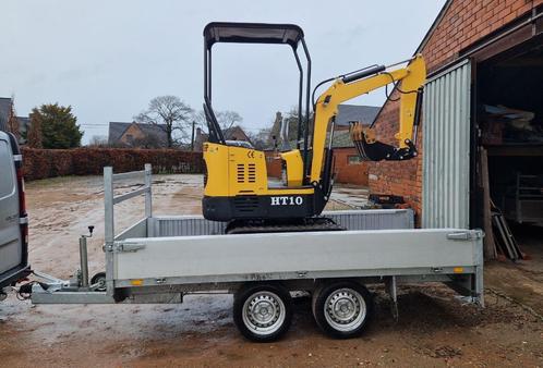 Minigraver met snelwissel en 3bakken, Zakelijke goederen, Machines en Bouw | Kranen en Graafmachines, Graafmachine, Ophalen