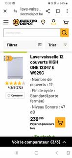 Lave vaisselle high one 12 couverts, Electroménager, Lave-vaisselle, Neuf