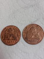 2 x 2 cent Léopold 1er 1863-1864Bbelgique, Timbres & Monnaies, Monnaies | Belgique, Bronze, Envoi, Monnaie en vrac