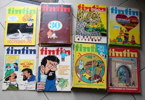 52 numéros Tintin magazine 1976 Année complète Kuifje Hergé, Collections, Personnages de BD, Utilisé, Tintin, Envoi