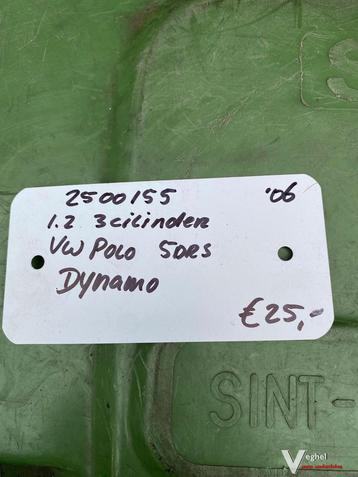 Vw polo 1.2 3 cil. 5 drs 2006 2500155 Dynamo beschikbaar voor biedingen