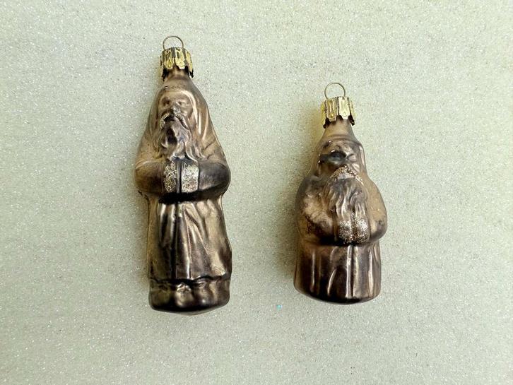 Vintage glazen INGE-GLAS Kerstballen Kerstman, Diversen, Kerst, Zo goed als nieuw, Ophalen of Verzenden